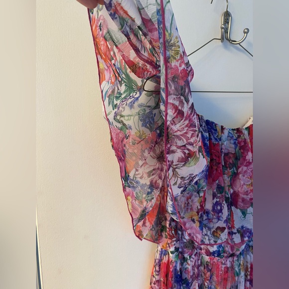 NWT Tadashi Shoji Paola Floral Print Maxi Dress Size 12 - Picture 5 of 11